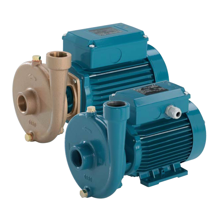 centrifugal pumps with open impeller - type C with casing in cast iron - type B-C with casing in bronze