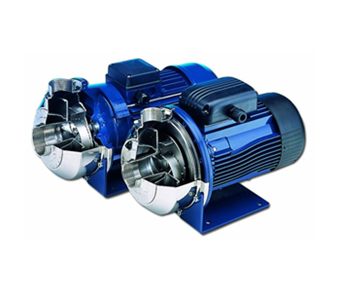 stainless steel industrial pump with open impeller