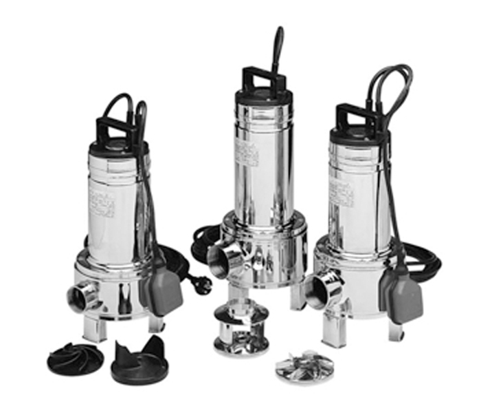 submersible electric pumps for drainage of clean and slightly dirty water