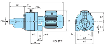 Selbstansaugende Jetpumpe mit Ejektor NG3