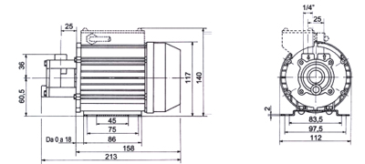 Messing Peripheralpumpen Typ SAL