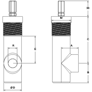 Abmessungen Druckbegrenzungsventile Baureihe DB